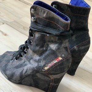 💥DIESEl💥 Burlesque open toe bootie size 7.5